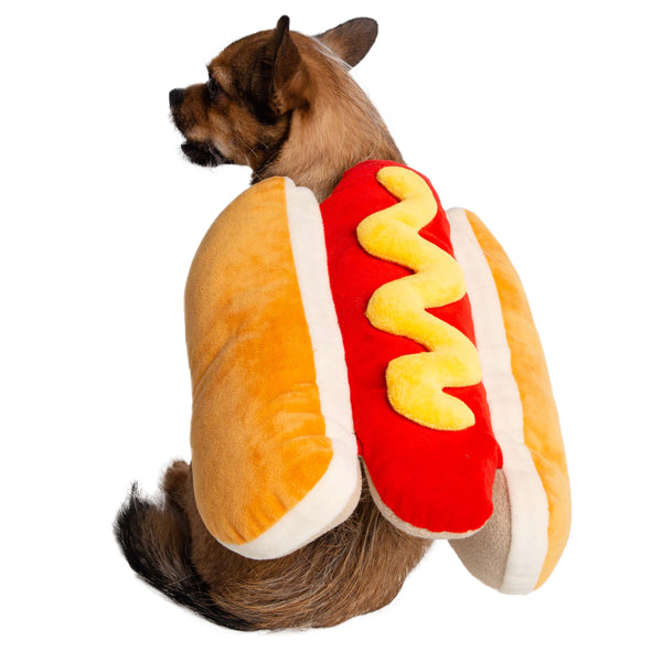 Pet Krewe Hot Dog Costume: Funny Halloween Outfit for Dogs & Cats